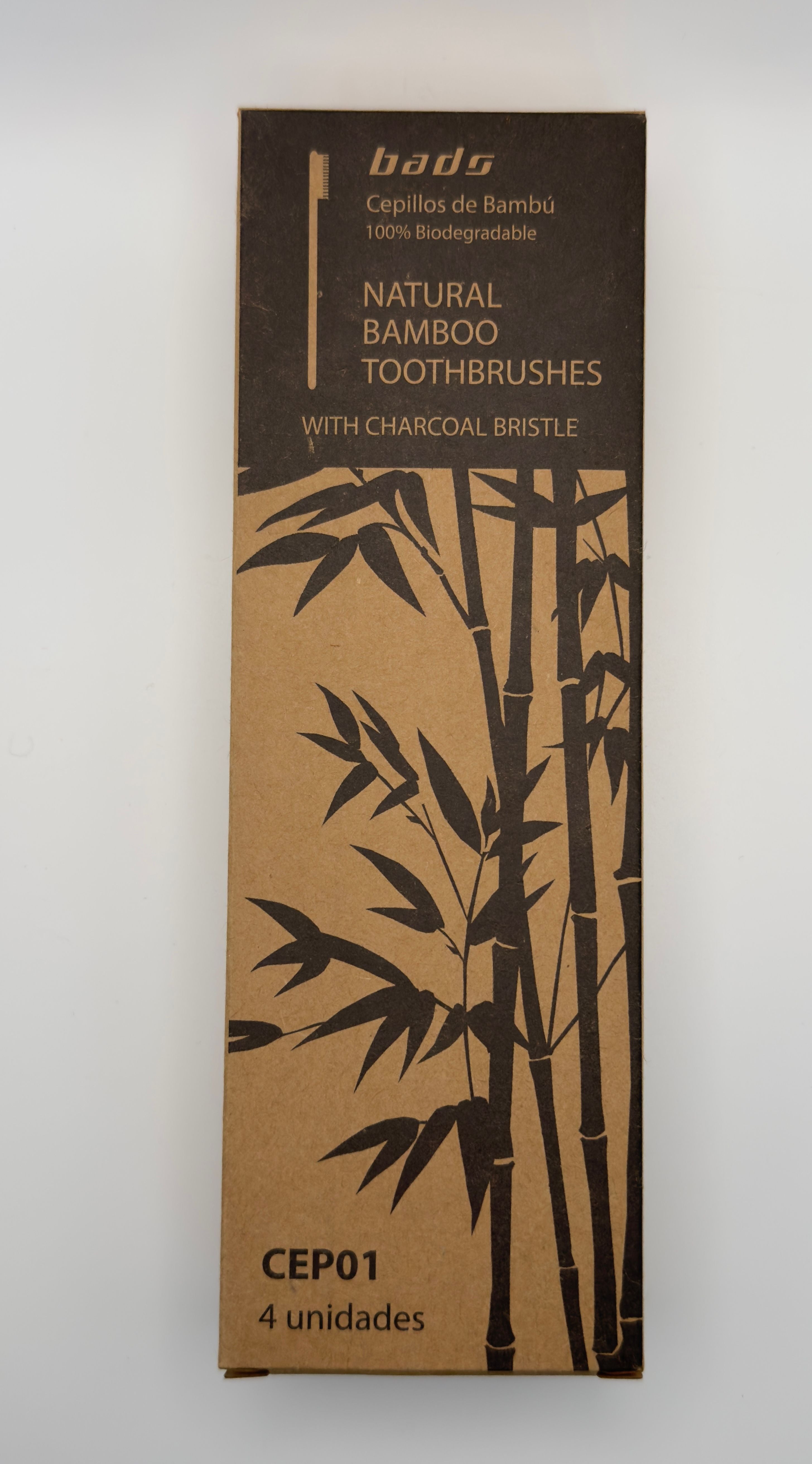 NATURAL BAMBOO BRUSH 4 UNITS
