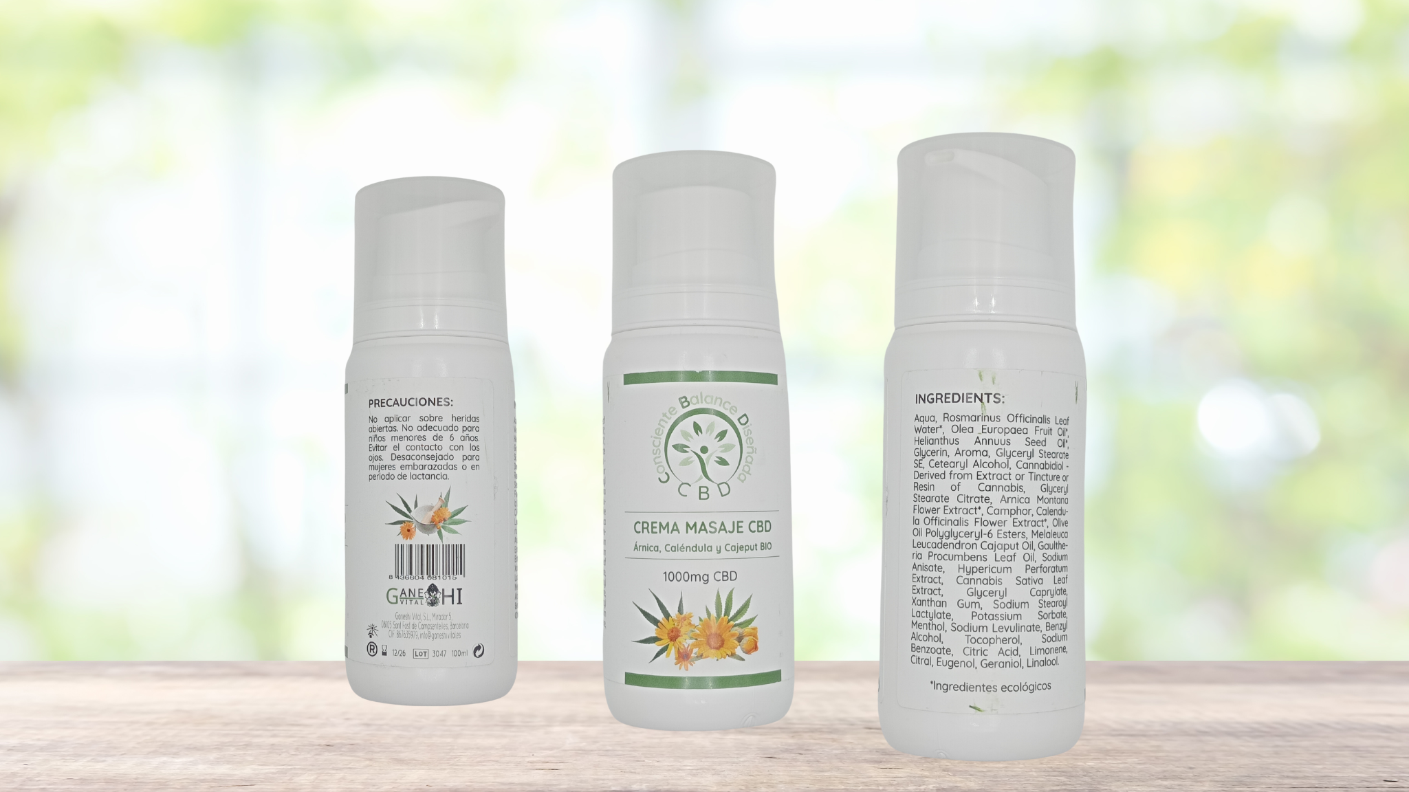 CBD AND ARNICA MASSAGE CREAM BIO 100 ML