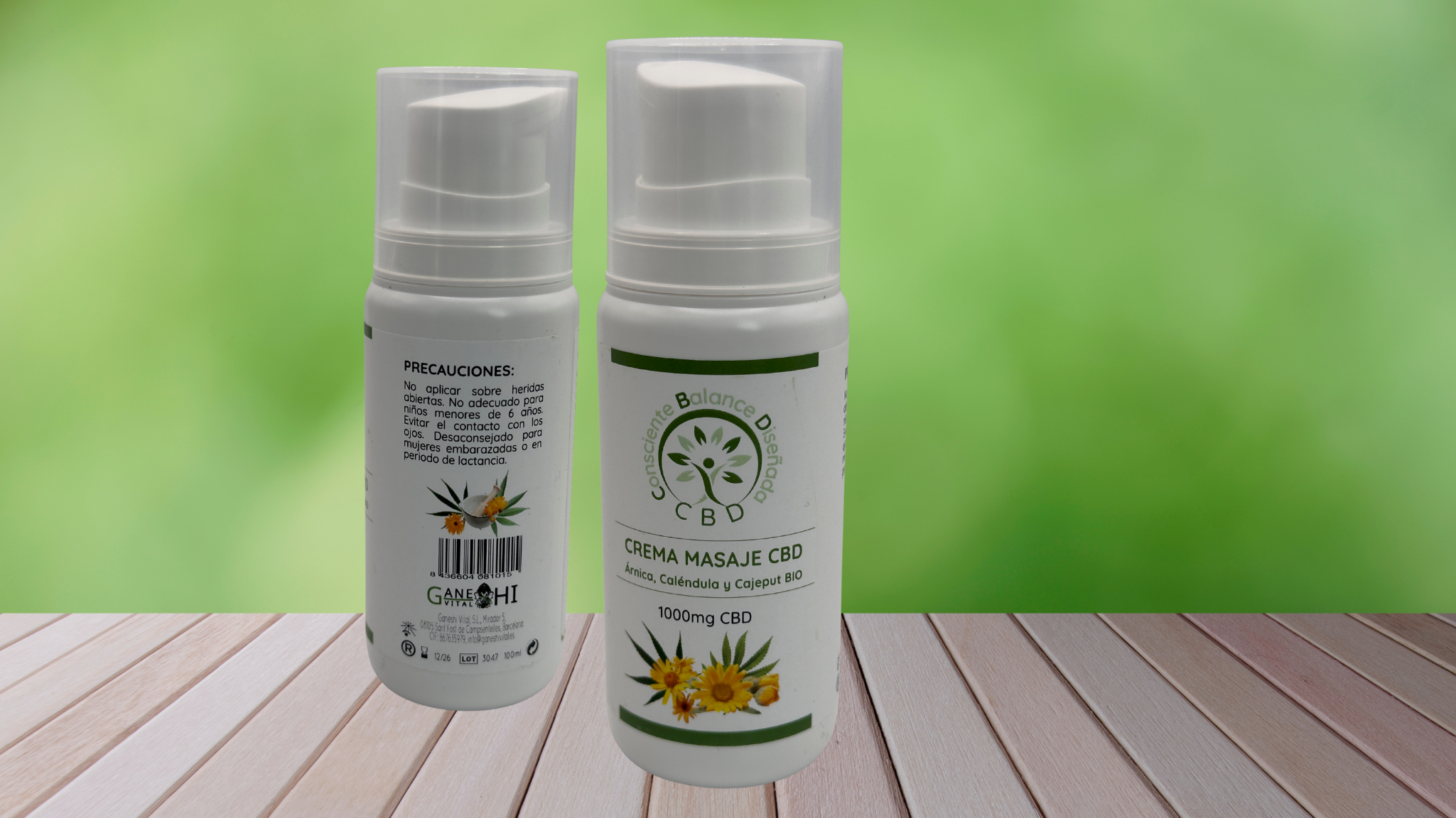 CBD AND ARNICA MASSAGE CREAM BIO 100 ML