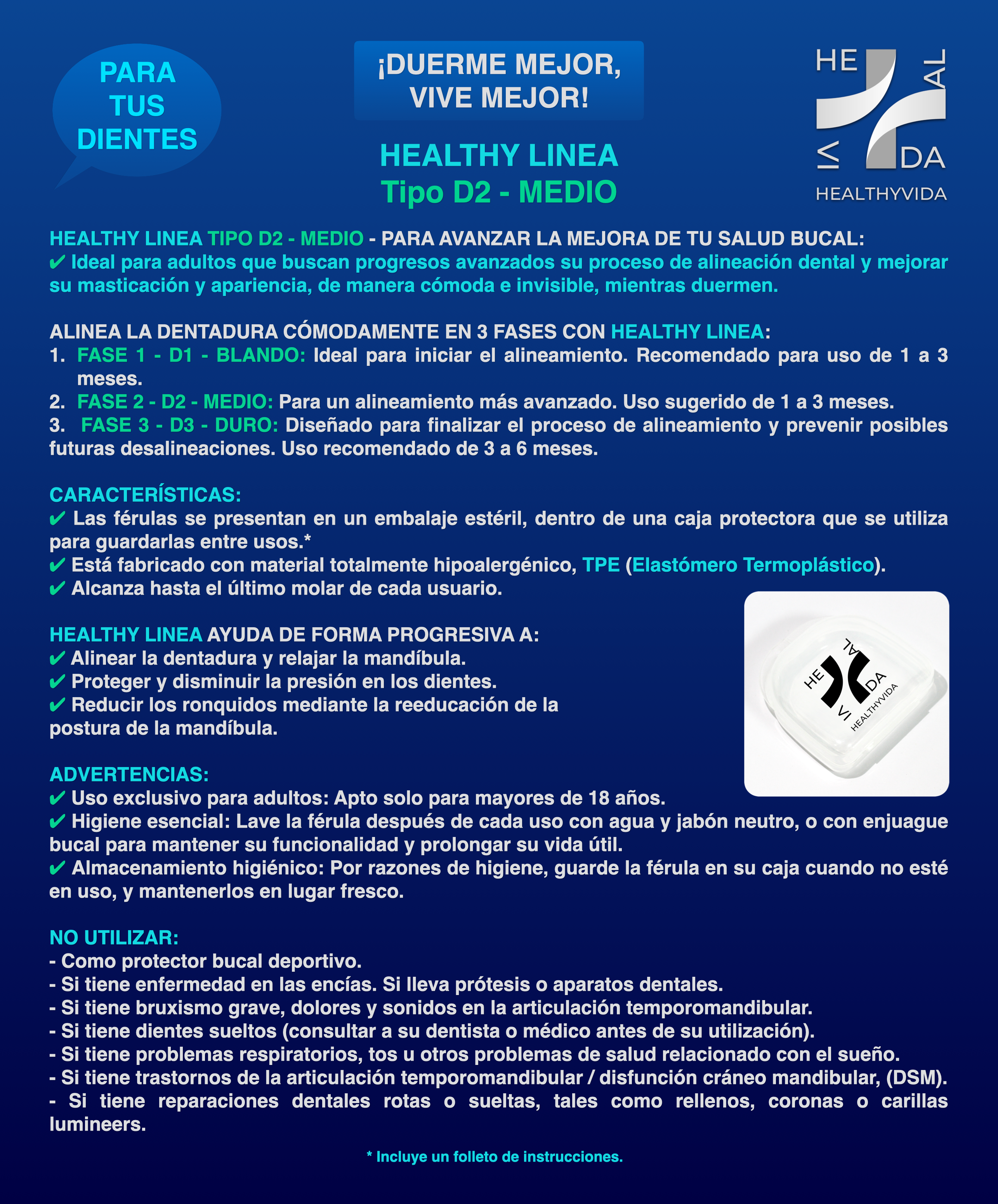 HEALTHY LINE - DENTAL ALIGNMENT - YOUTH OR ADULT