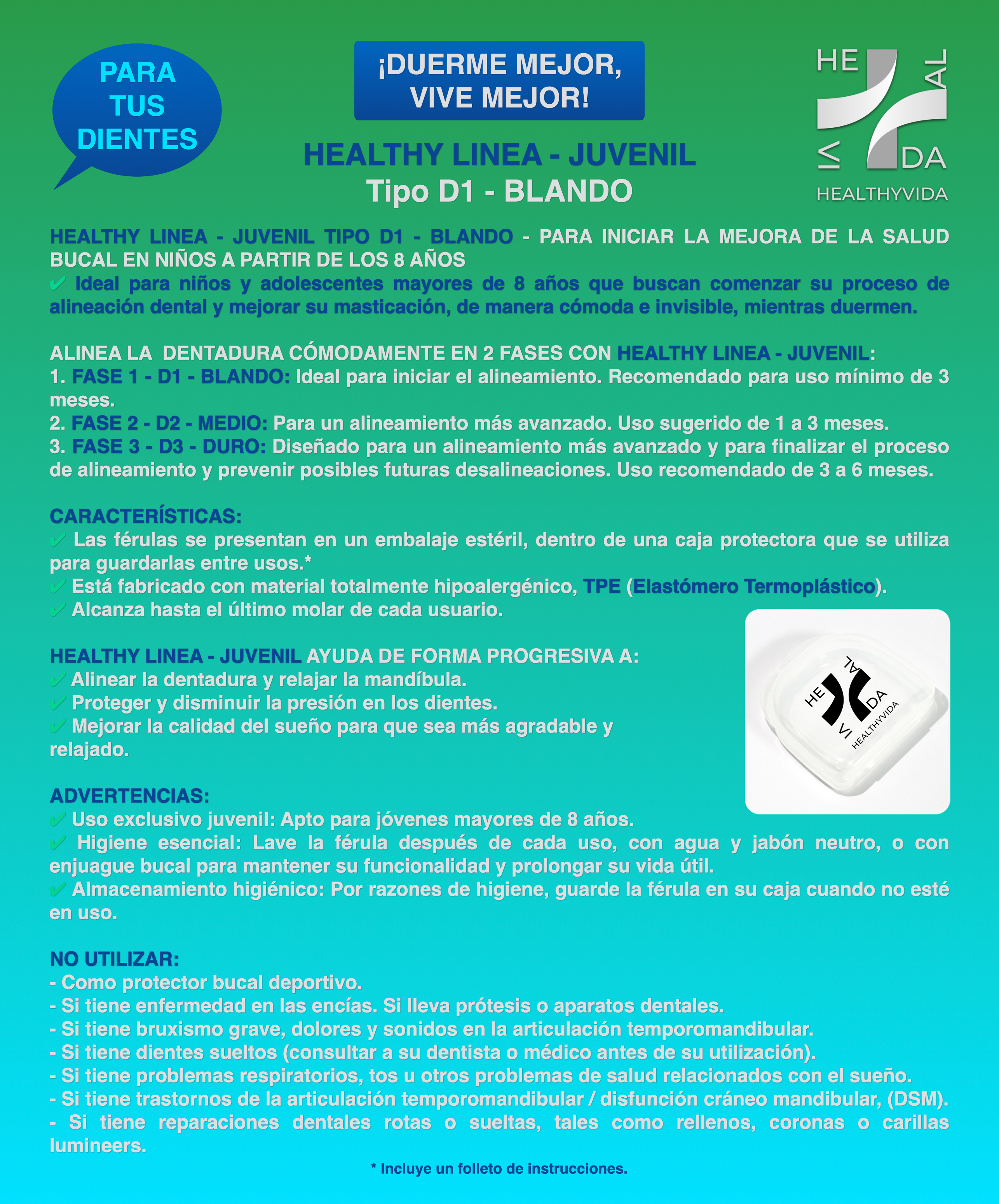 HEALTHY LINE - DENTAL ALIGNMENT - YOUTH OR ADULT