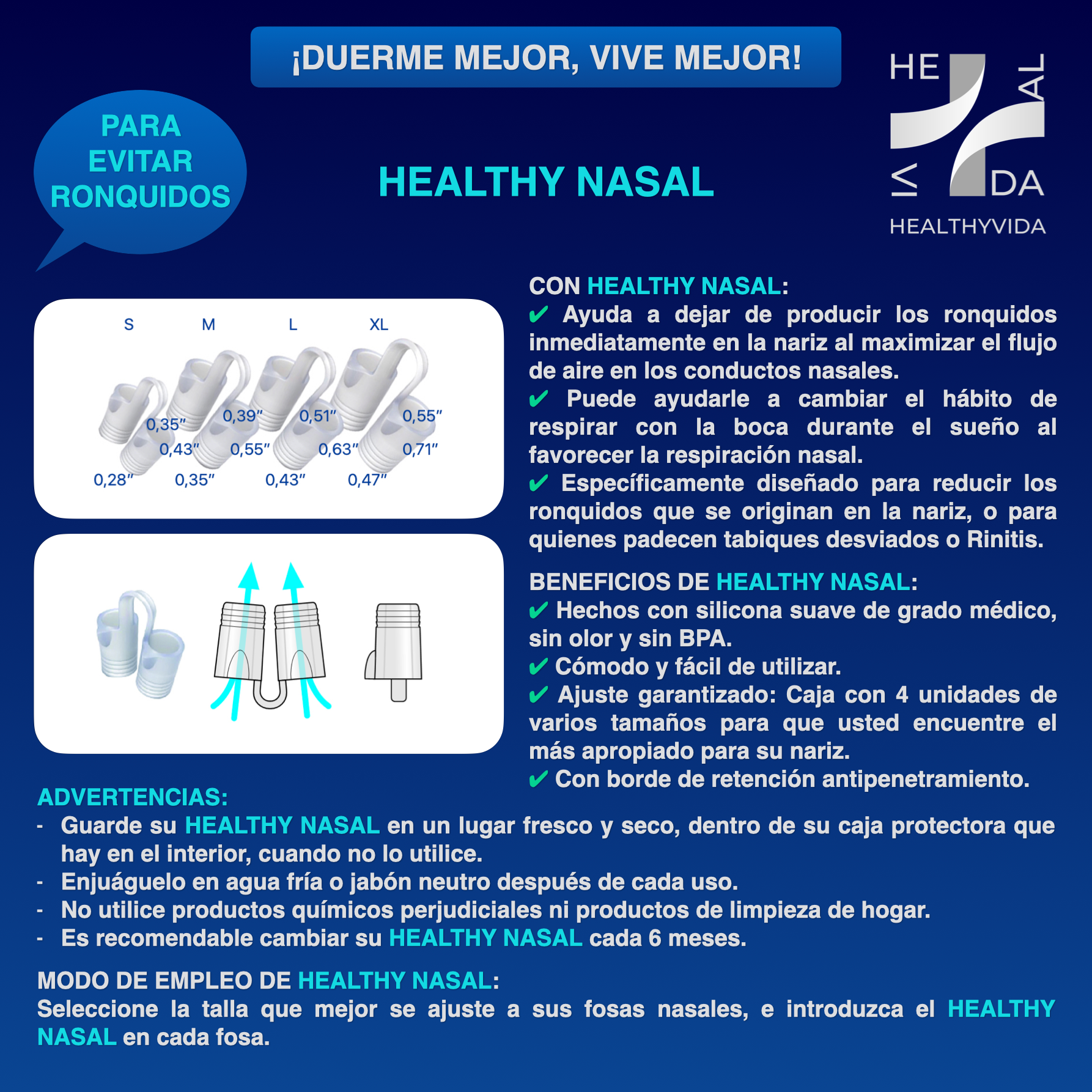 HEALTHY VIDA - ANTI-SNORING