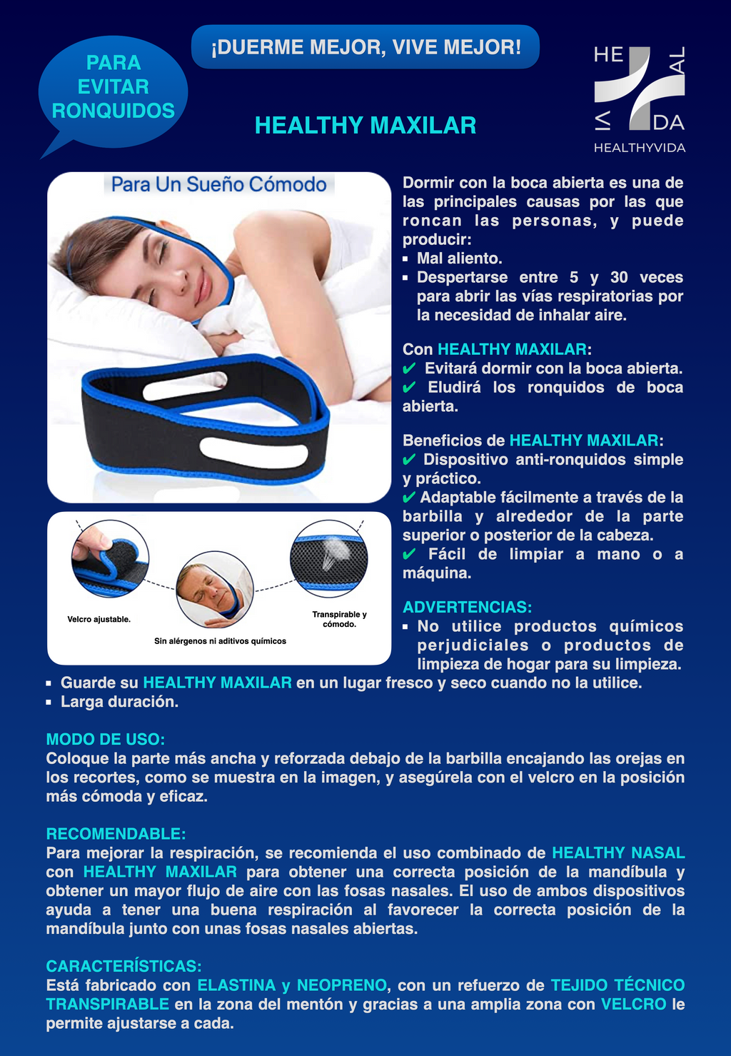 HEALTHY VIDA - ANTI-SNORING