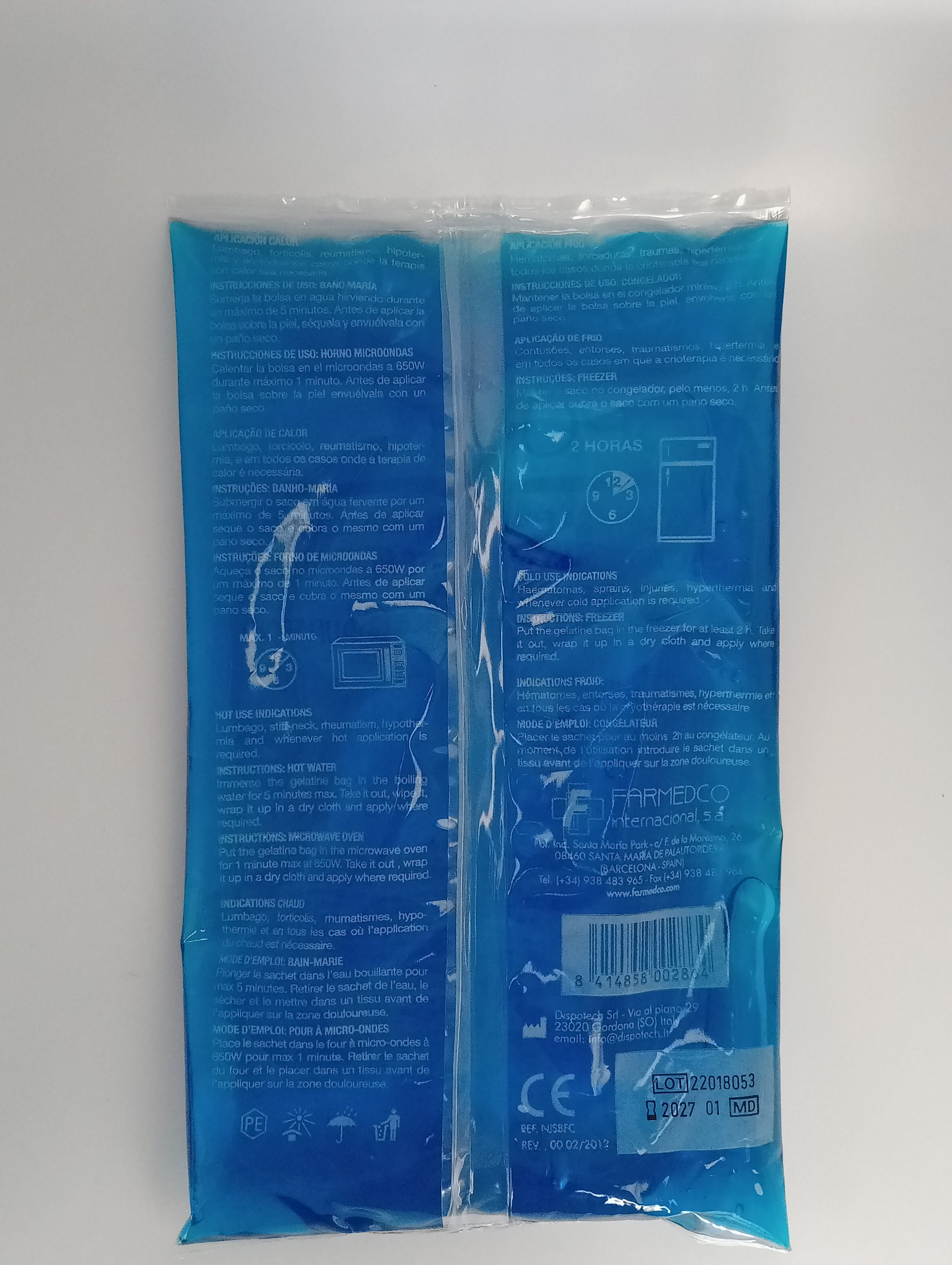 NAILINE COMPRESA FRIO CALOR REUTILIZABLE