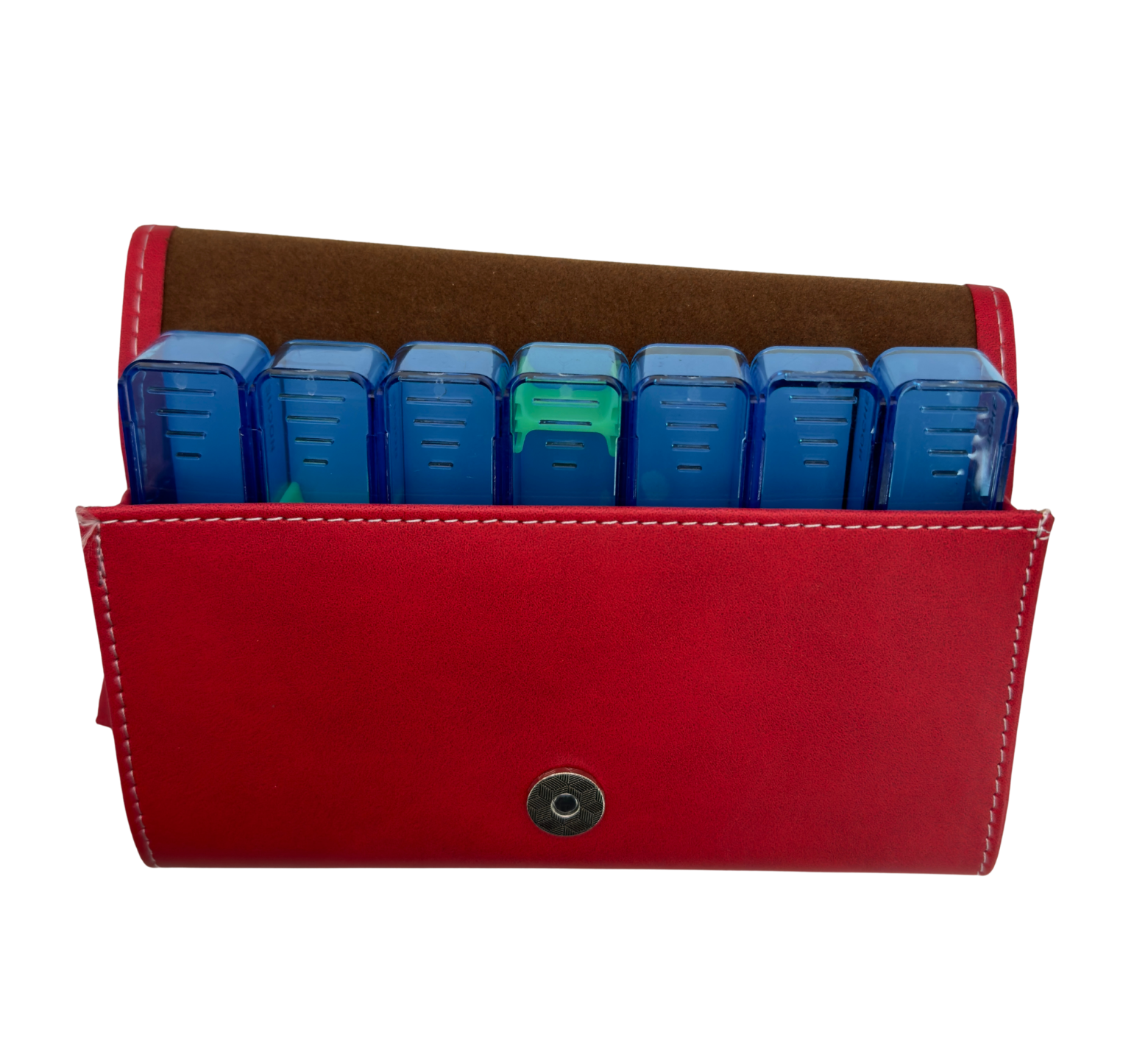 PASTILLERO SEMANAL CARTERA PIEL 7 DIAS