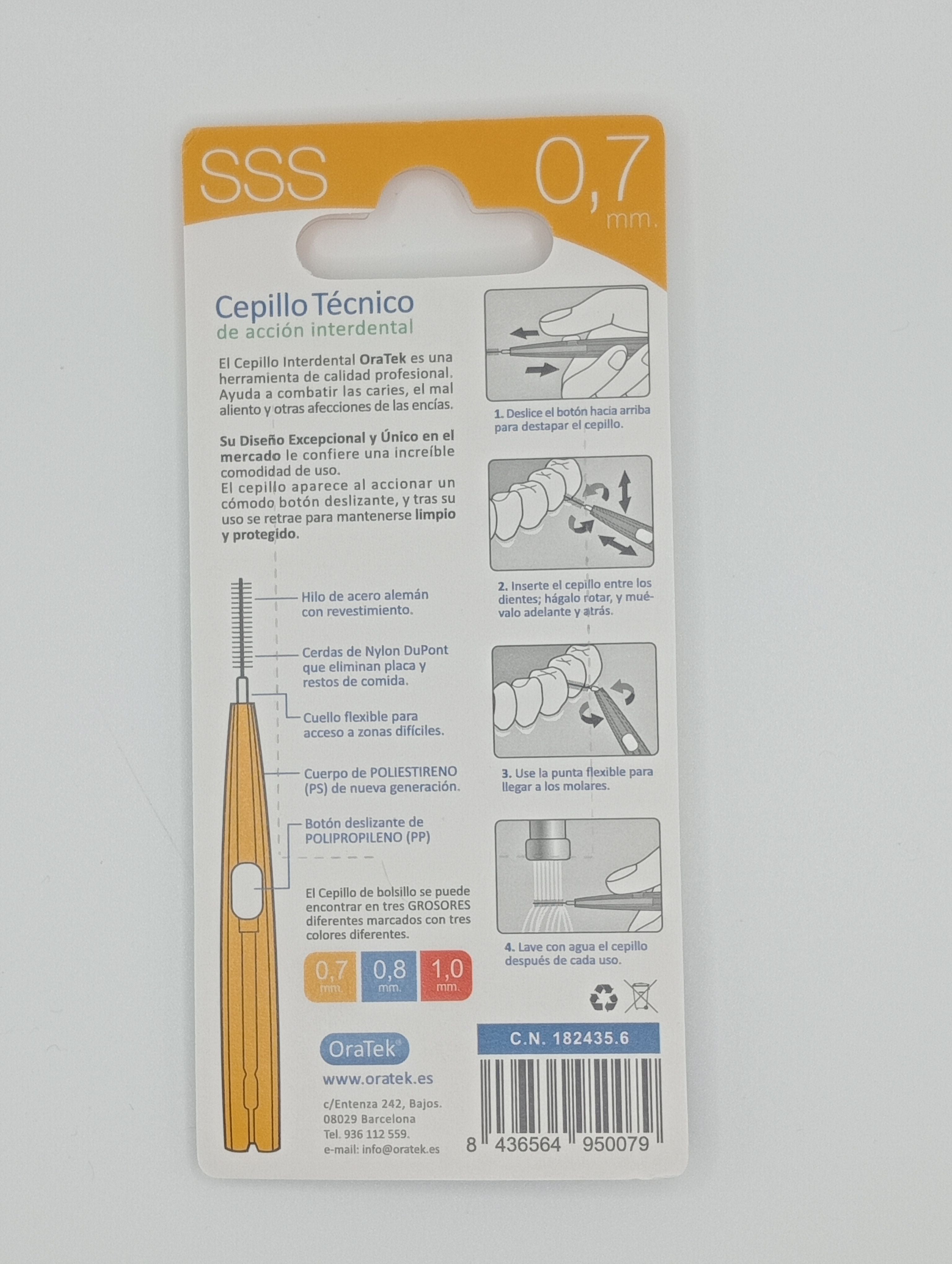 ORATEK - CEPILLO INTERDENTAL