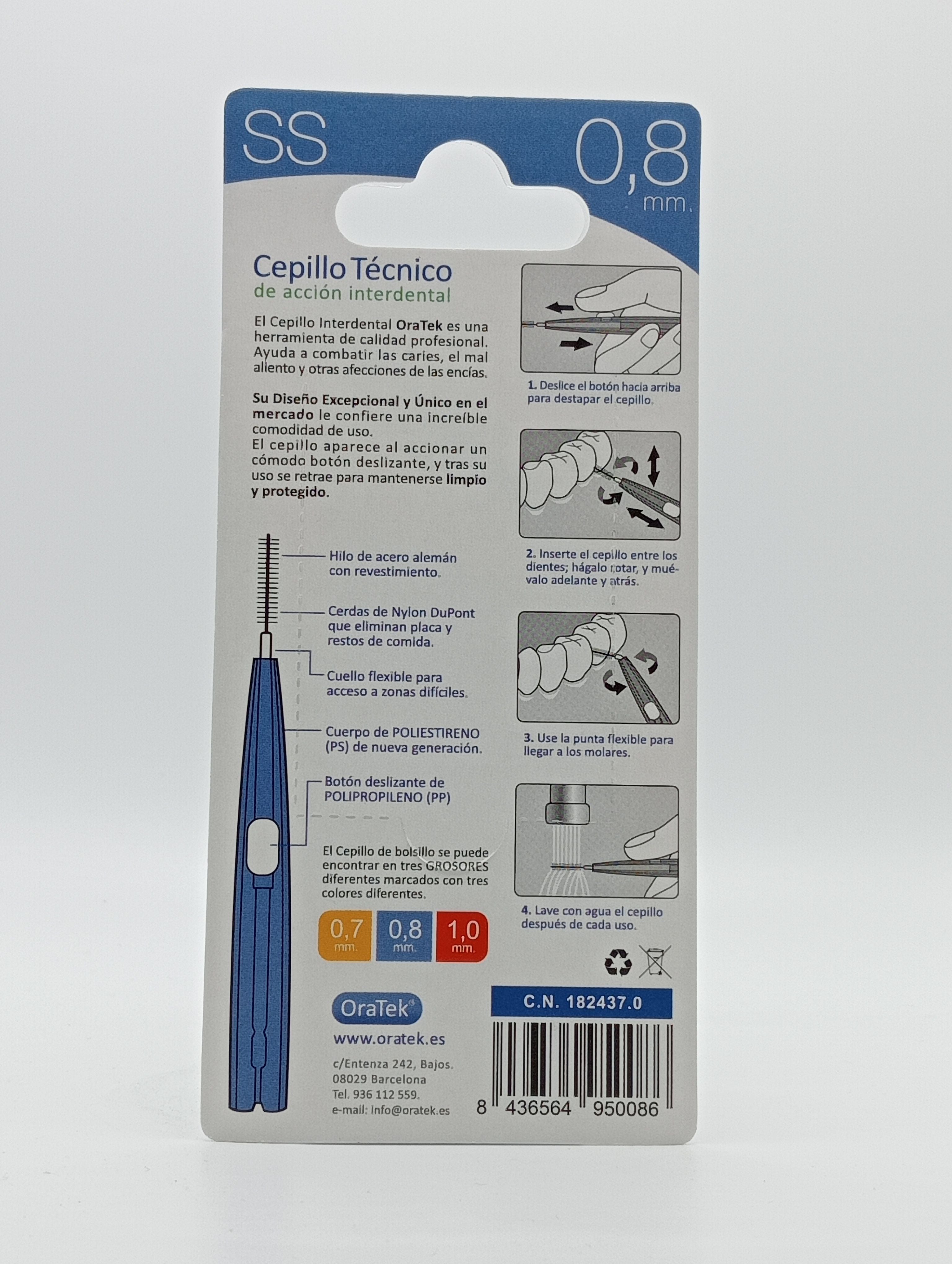 ORATEK - CEPILLO INTERDENTAL