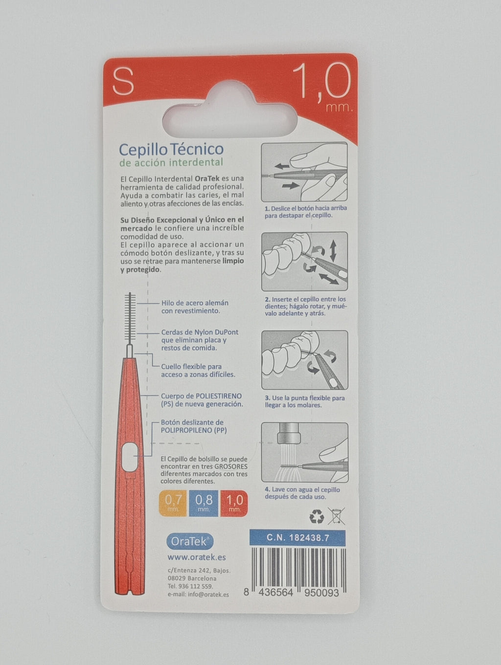 ORATEK - CEPILLO INTERDENTAL