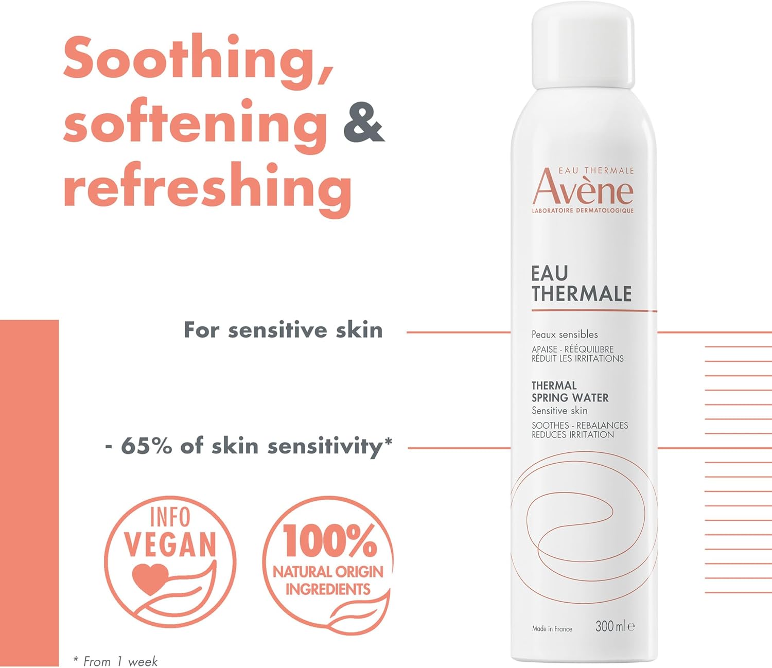 Avène - Agua Termal Spray calmante para rostro y cuerpo 300ml