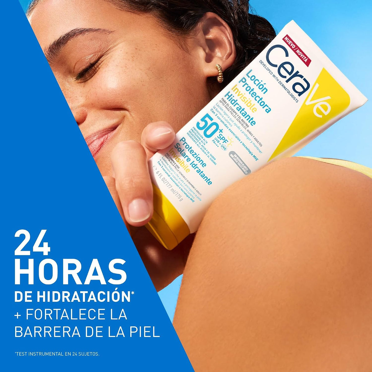 CeraVe - Loción protectora invisible hidratante SPF 50  (177 ml)