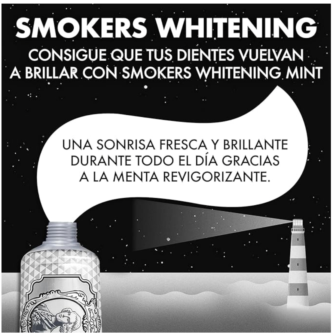 Marvis (3 UNIDADES)  Pasta de dientes Smokers Whitening Mint 85 ml para blanqueamiento dental efectivo contra manchas de tabaco y café, con flúor y xilitol para protección anticaries y fórmula vegana sin conservantes