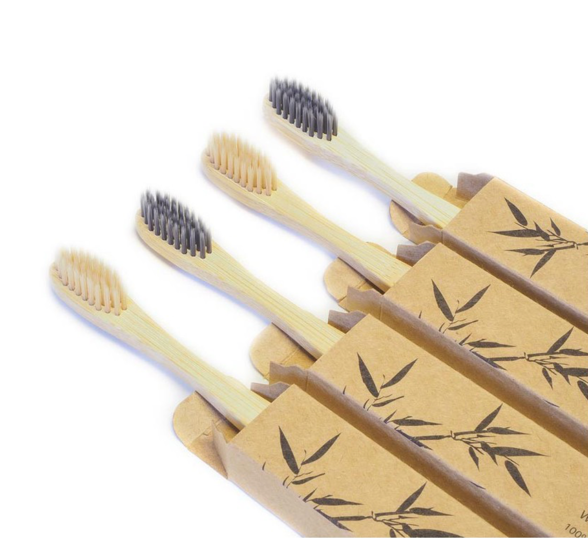 4 CepilloS de Dientes de Bambú Biodegradable