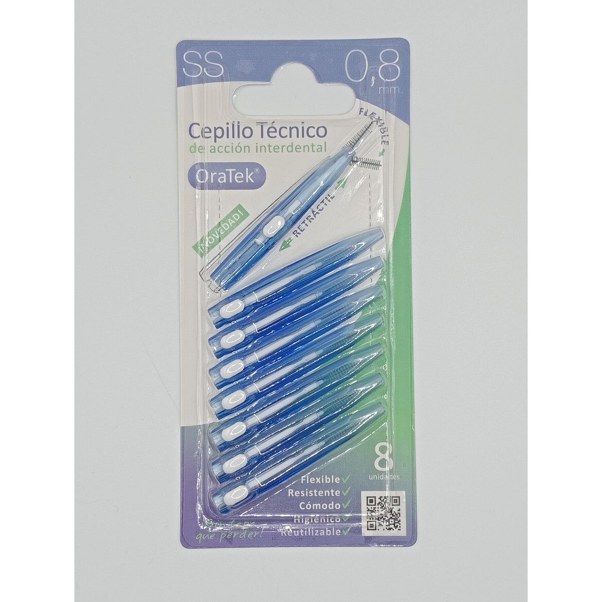 CEPILLO INTERDENTAL RETRACTIL Oratek - Para una higiene bucal precisa - BLISTER