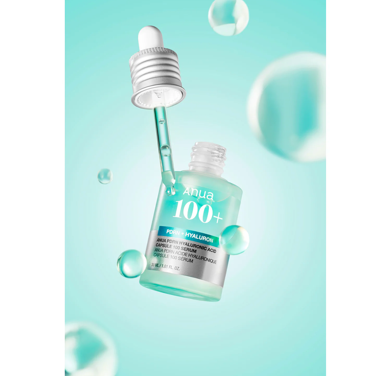 ANUA - PDRN Hyaluronic Acid Capsule 100 Serum - Sérum hidratante con ácido hialurónico, 30 ml