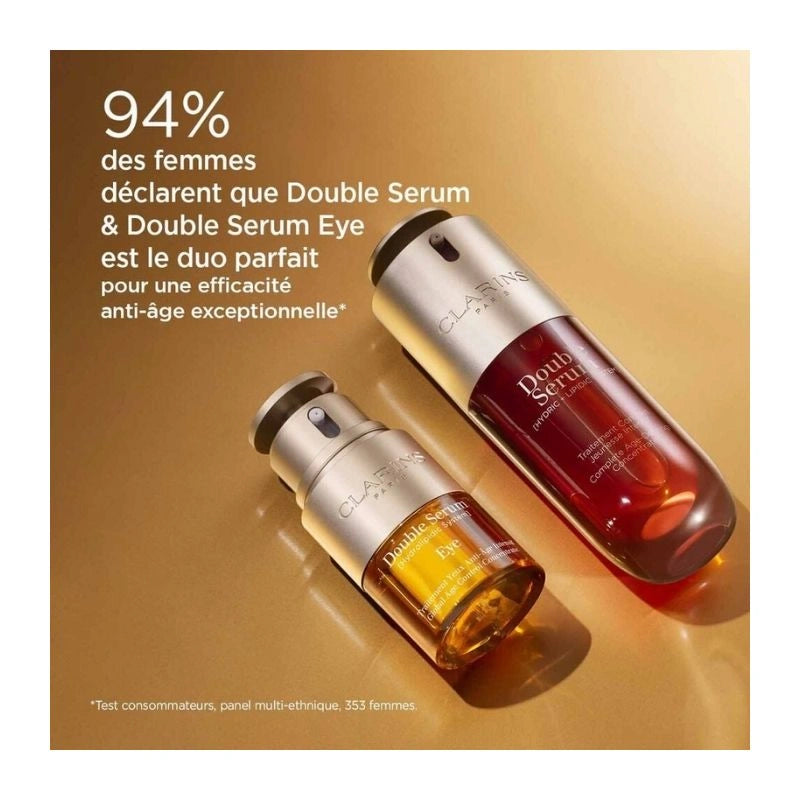 Clarins - Cofre Doble Sérum Anti-Edad 50ml Reafirmante para rostro y contorno de ojos 20ml