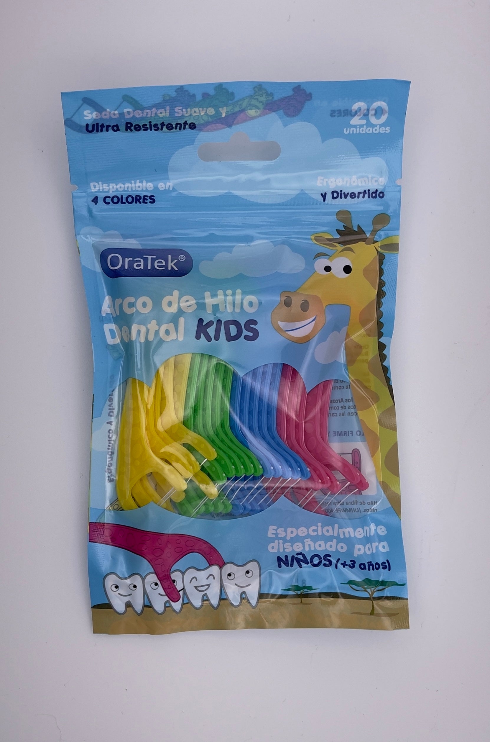 Oratek ARCO KIDS CAJA HILO DENTAL 40 UNIDADES PARA LA HIGIENE DENTAL DE LOS MÁS PEQUEÑOS