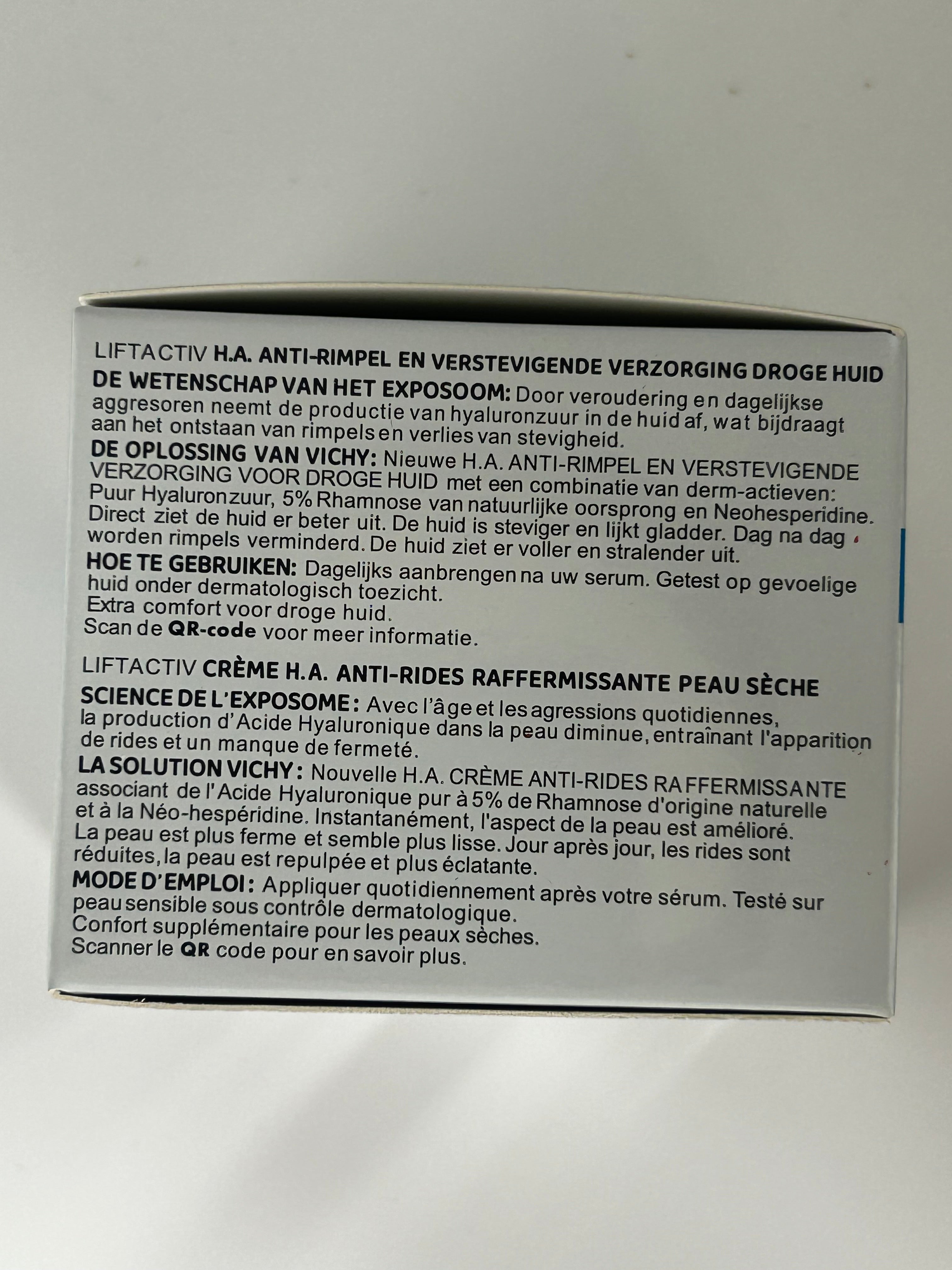 LIFTACTIV CREME H.A.ANTI-RIDE RAF. AC HY DAY 50 ML