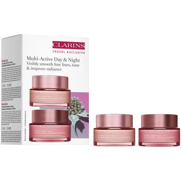 Clarins - Set tratamiento antiedad Multi-Active para piel de 30+  2 Unidades 50ml
