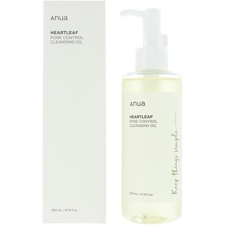 Anua - Aceite limpiador facial Heartleaf Pore Control para doble limpieza, ( 200ML)
