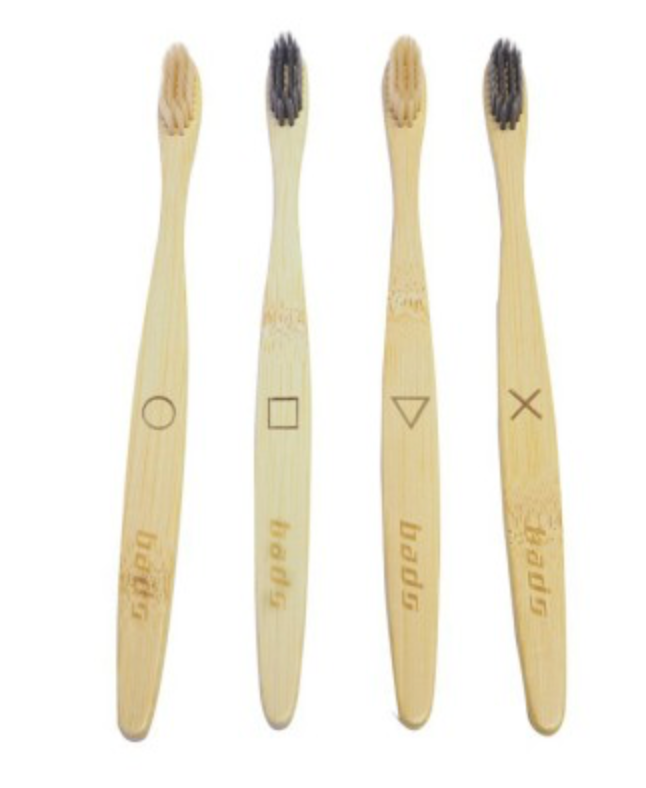 4 CepilloS de Dientes de Bambú Biodegradable