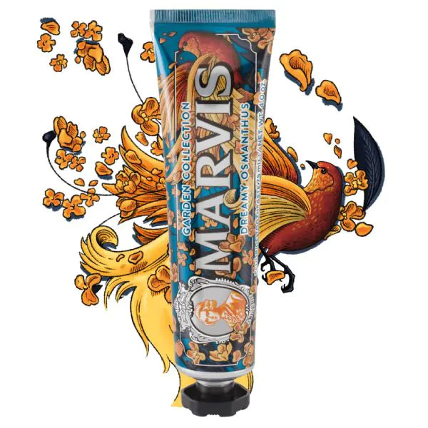 Marvis - Pasta dental Limited Edition Dreamy Osmanthus con acción refrescante, limpieza profunda y protección anti-caries para aliento fresco y salud gingival 85ml