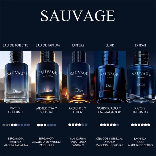 Dior - Sauvage Eau de Toilette perfume masculino fresco intenso 100ml