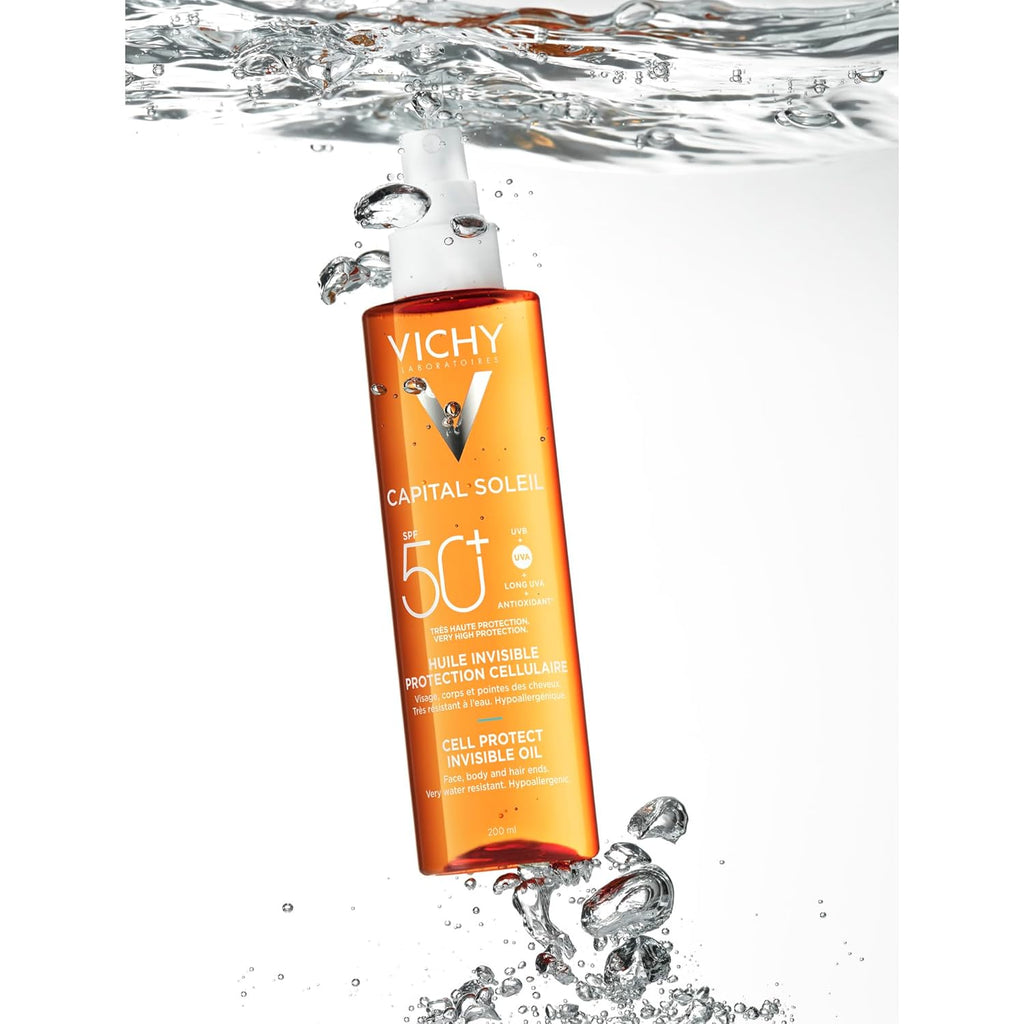 Vichy - Aceite solar Capital Soleil Cell Protect Oil SPF50+  200 ml