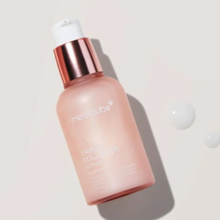 Medicube - Serum Facial Triple Colágeno 55 ml con Colágeno Hidrolizado, Atelocolágeno y Soluble para Elasticidad, Hidratación Profunda y Glow Rejuvenecedor en Todos los Tipos de Piel