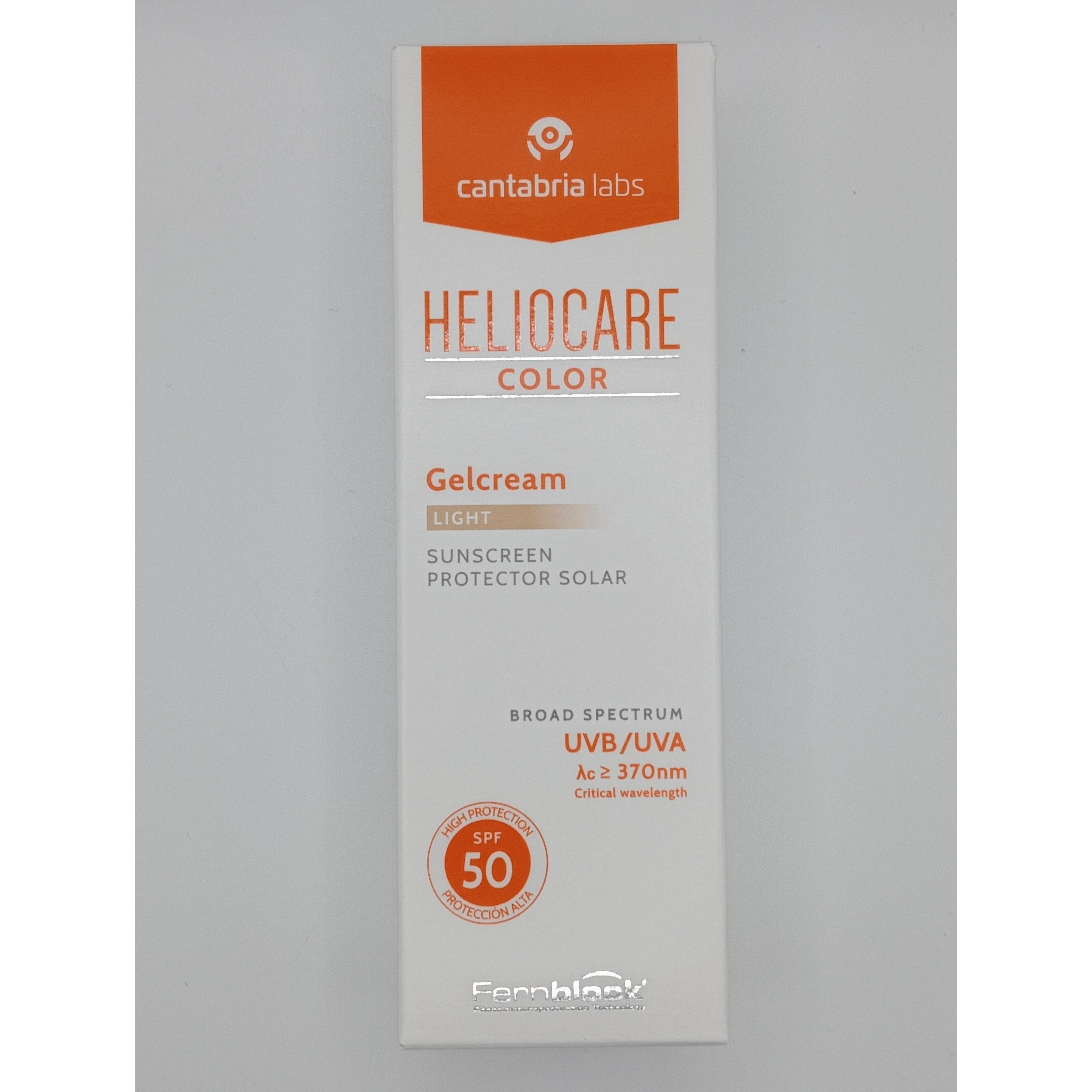 Cantabria Protector Solar Color Heliocare Gelcream Light SPF 50 50 ML
