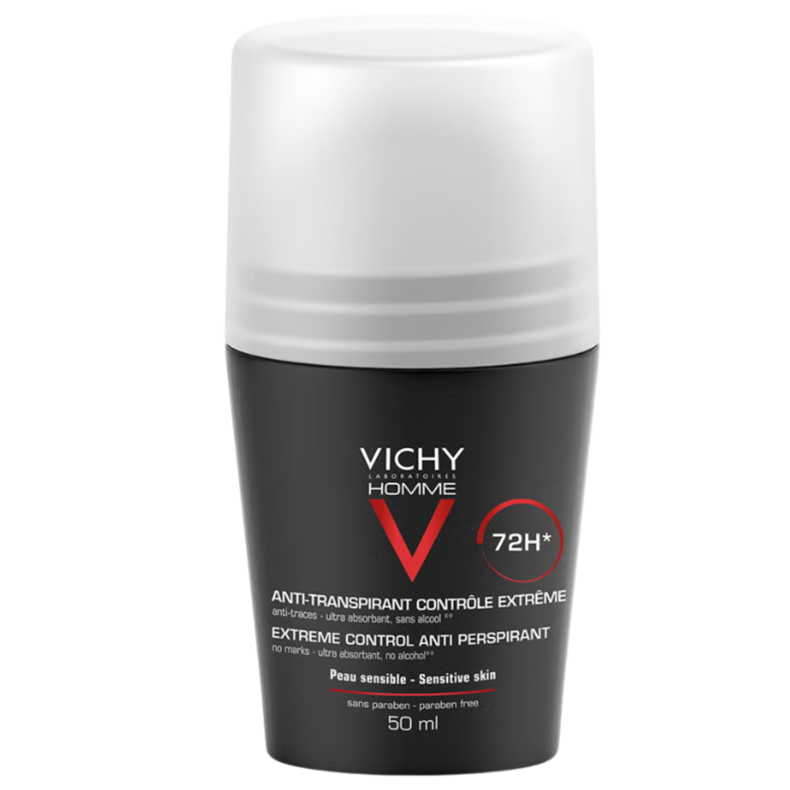 Desodorante Homme Roll-On Sensitive Skin 72h 50 ml