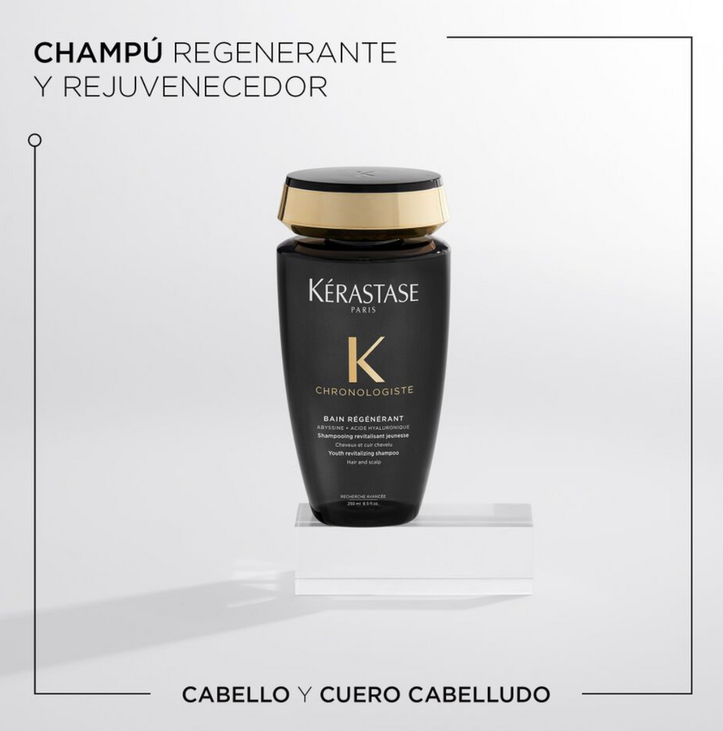 Chronologiste - Trio: Champú Bain Régénérant (250 ml) + Mascarilla 	Masque tense Régénérant (20	0 ml) + Huile de Parfum (75 ml)