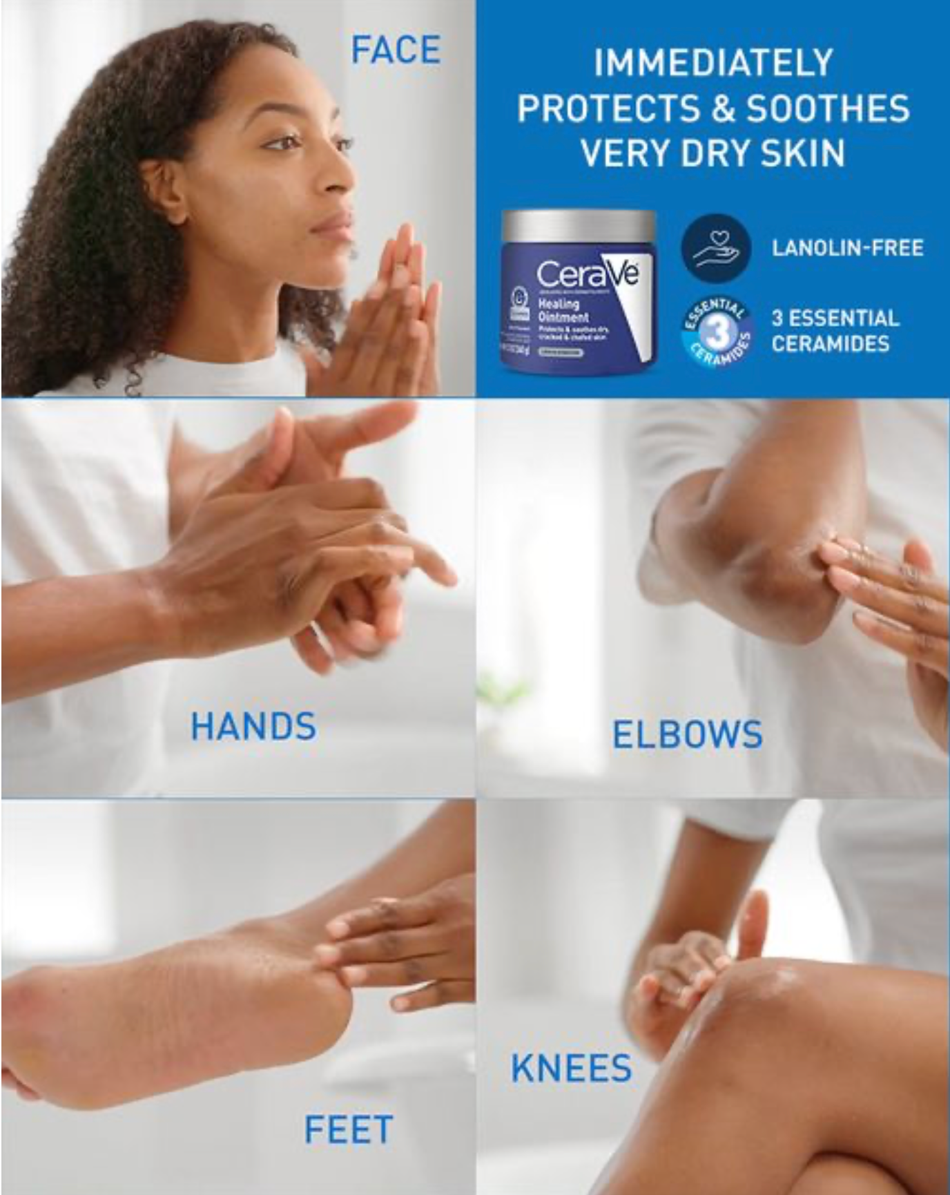 Ungüento Curativo 50 ml para Piel Muy Seca, Irritada y Sensible, con Petrolato, Hidratación Intensa sin Sensación Grasa,
