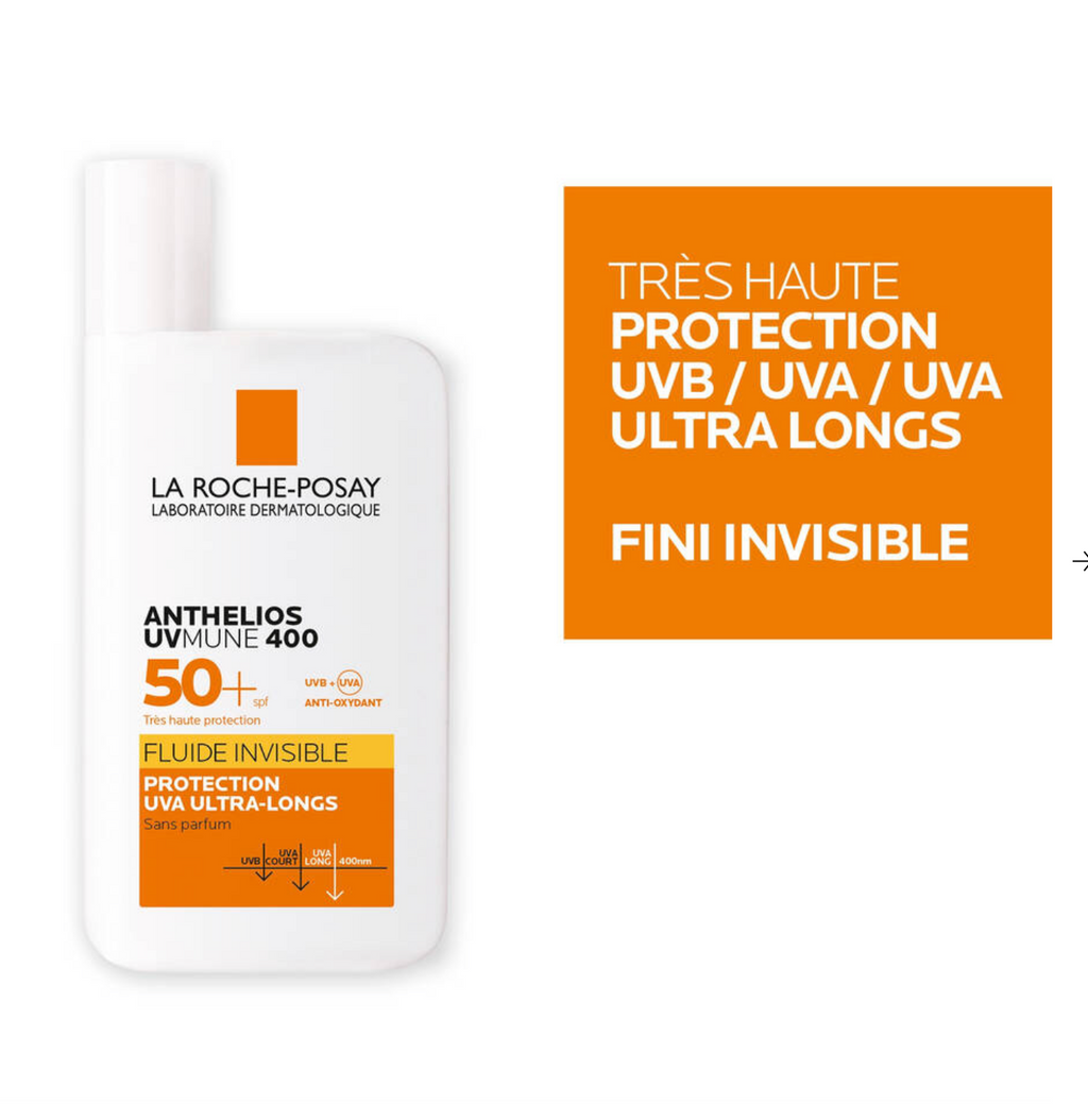 Anthelios UVMune 400 Crema Solar Fluida Invisible Sin Perfume SPF 50+