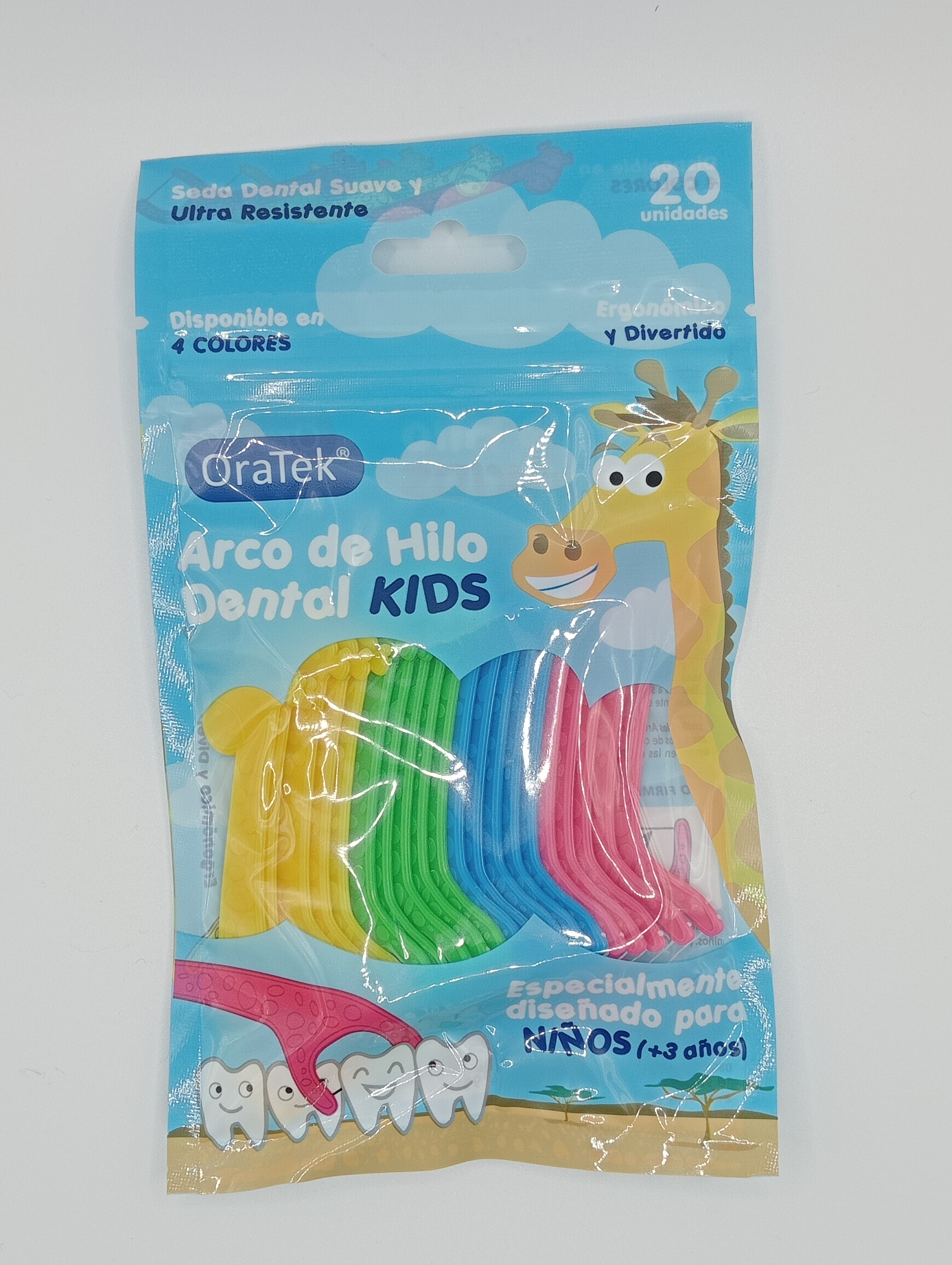 Arco de Hilo Dental Oratek para Niños en Bolsa de 20 Unidades