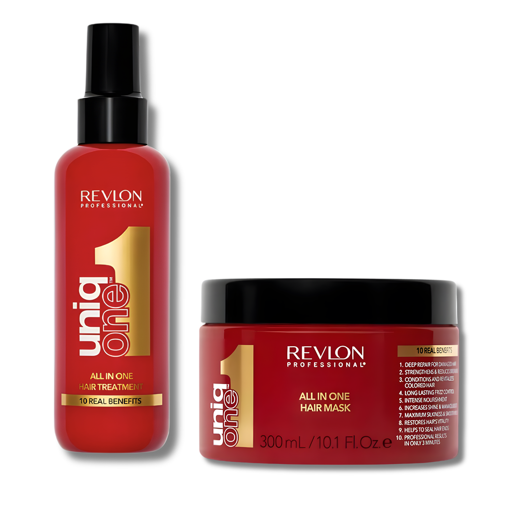 REVLON - PACK UNIQONE™: TRATAMIENTO CAPILAR 150 ML + MASCARILLA 300 ML