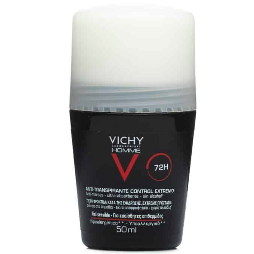 Desodorante Homme Roll-On Sensitive Skin 72h 50 ml