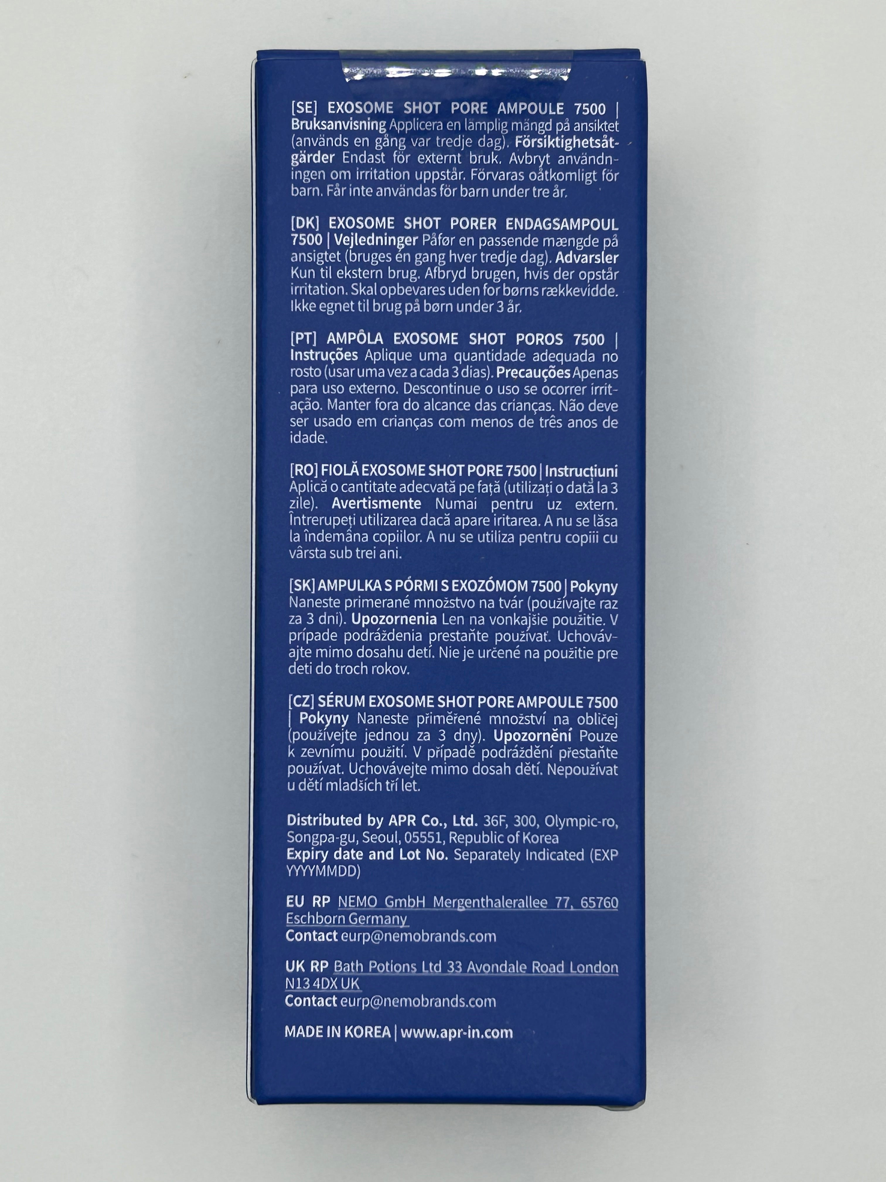 Exosome Shot Pore Serum 7500 30 ml