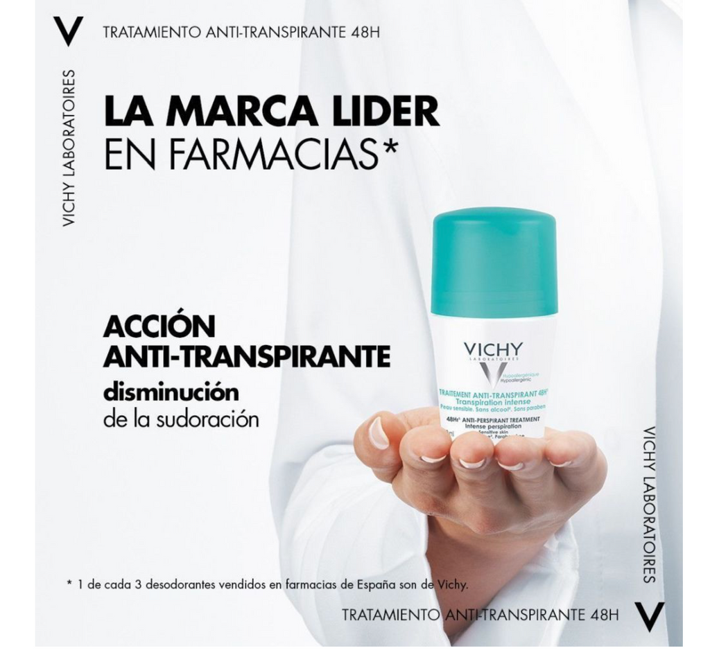 Desodorante Traitement Anti-Transpirant 48H Desodorante Roll-On 50 ml