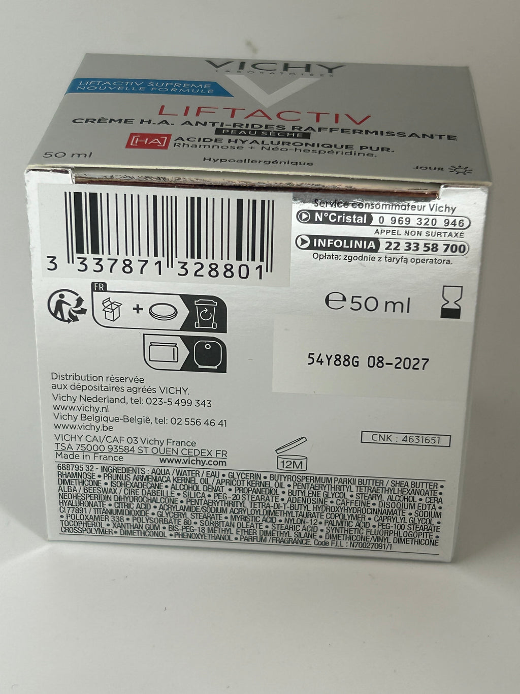 LIFTACTIV CREME H.A.ANTI-RIDE RAF. AC HY DAY 50 ML