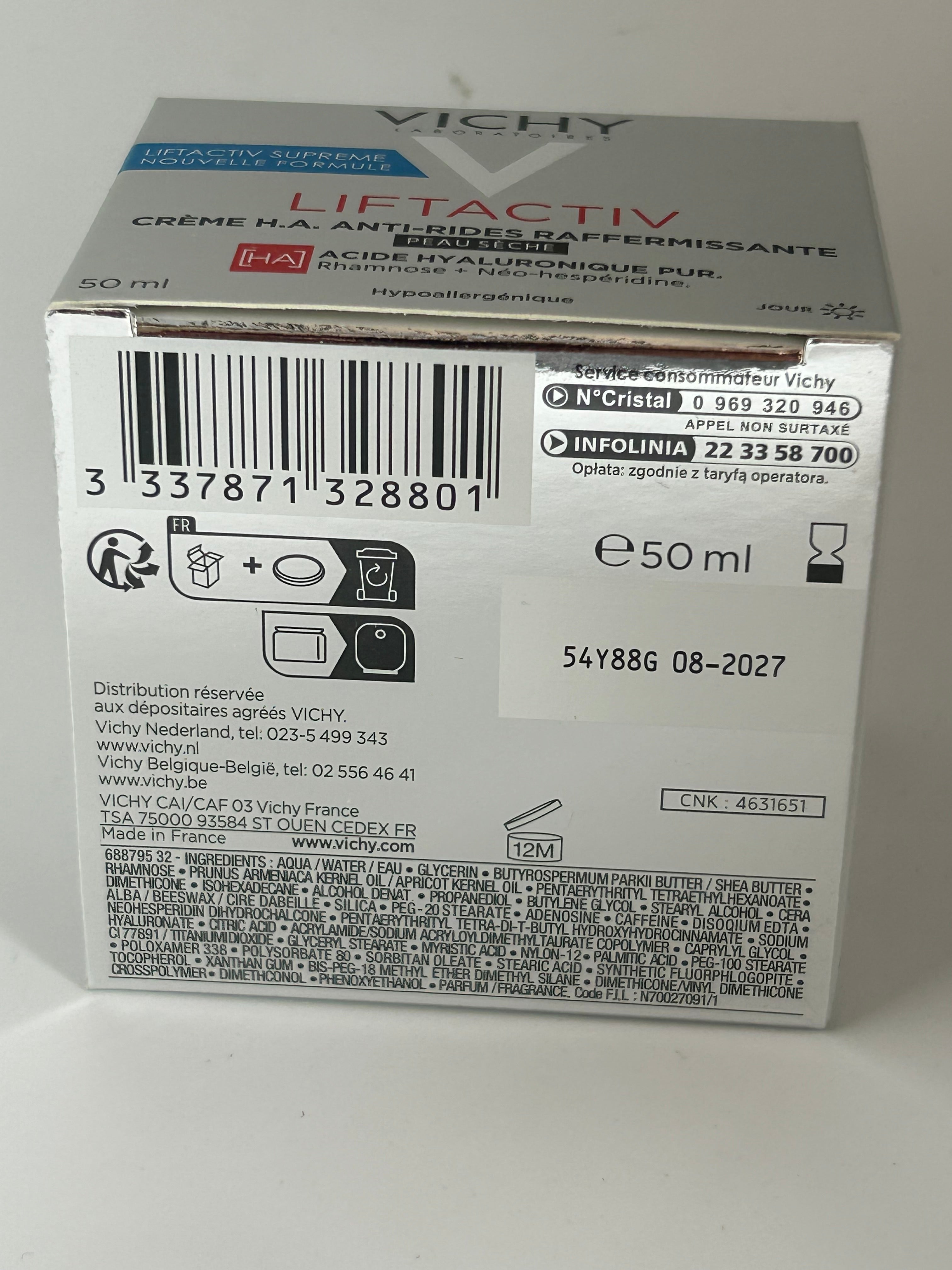 LIFTACTIV CREME H.A.ANTI-RIDE RAF. AC HY DAY 50 ML