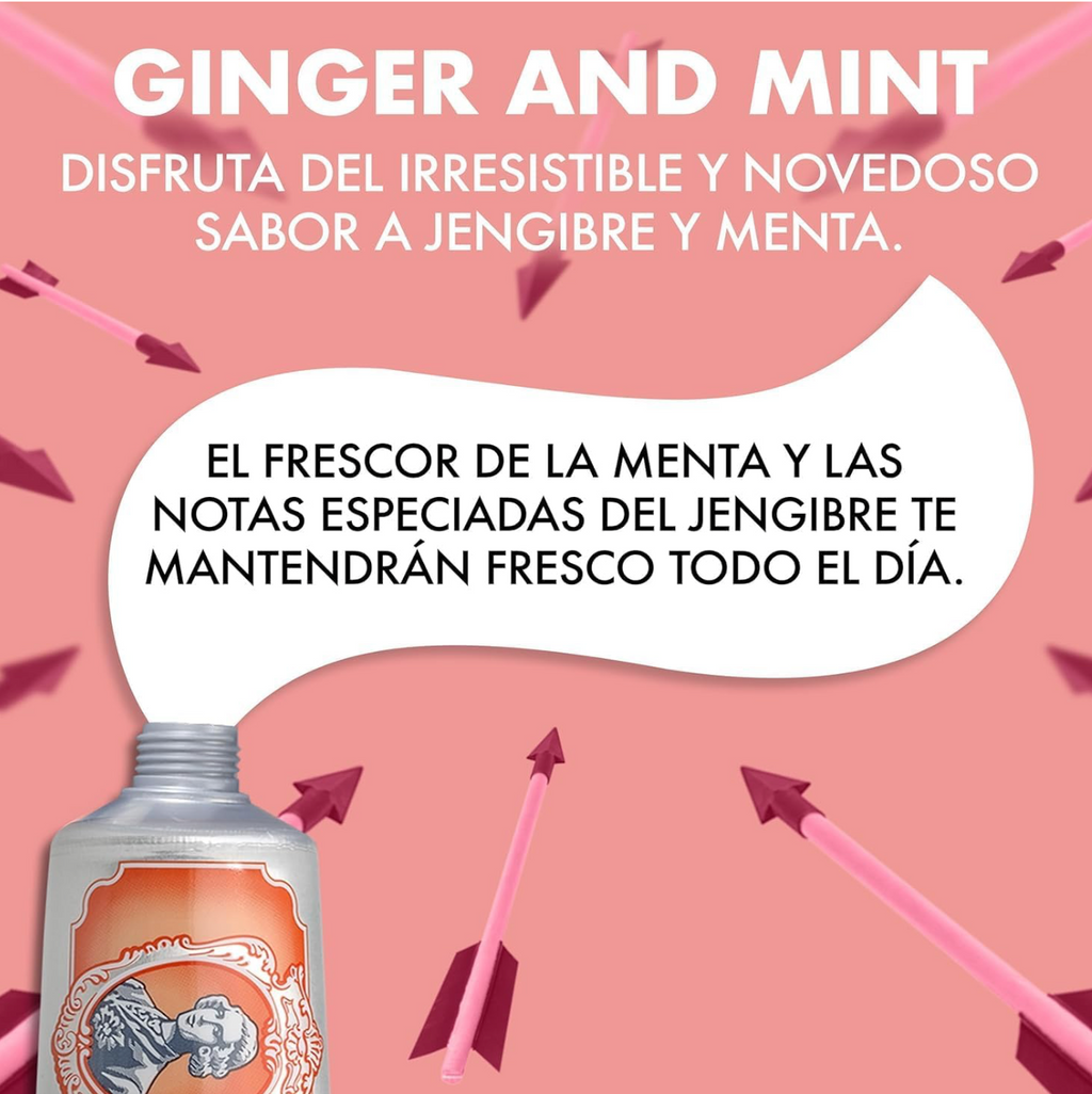 Marvis (3 UNIDADES)  Pasta de dientes Ginger Mint 85 ml para cuidado bucal avanzado, con flúor y xilitol anticaries, fórmula vegana sin conservantes y textura cremosa refrescante