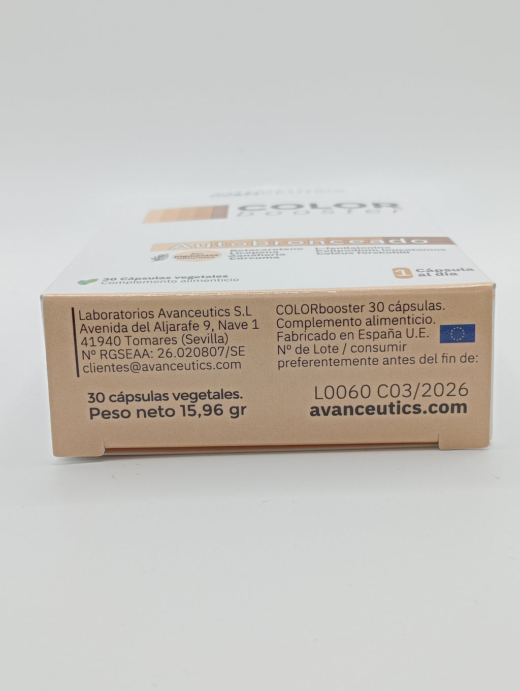 COLOR Booster autobronceado Avanceutics - 30 CÁPSULAS