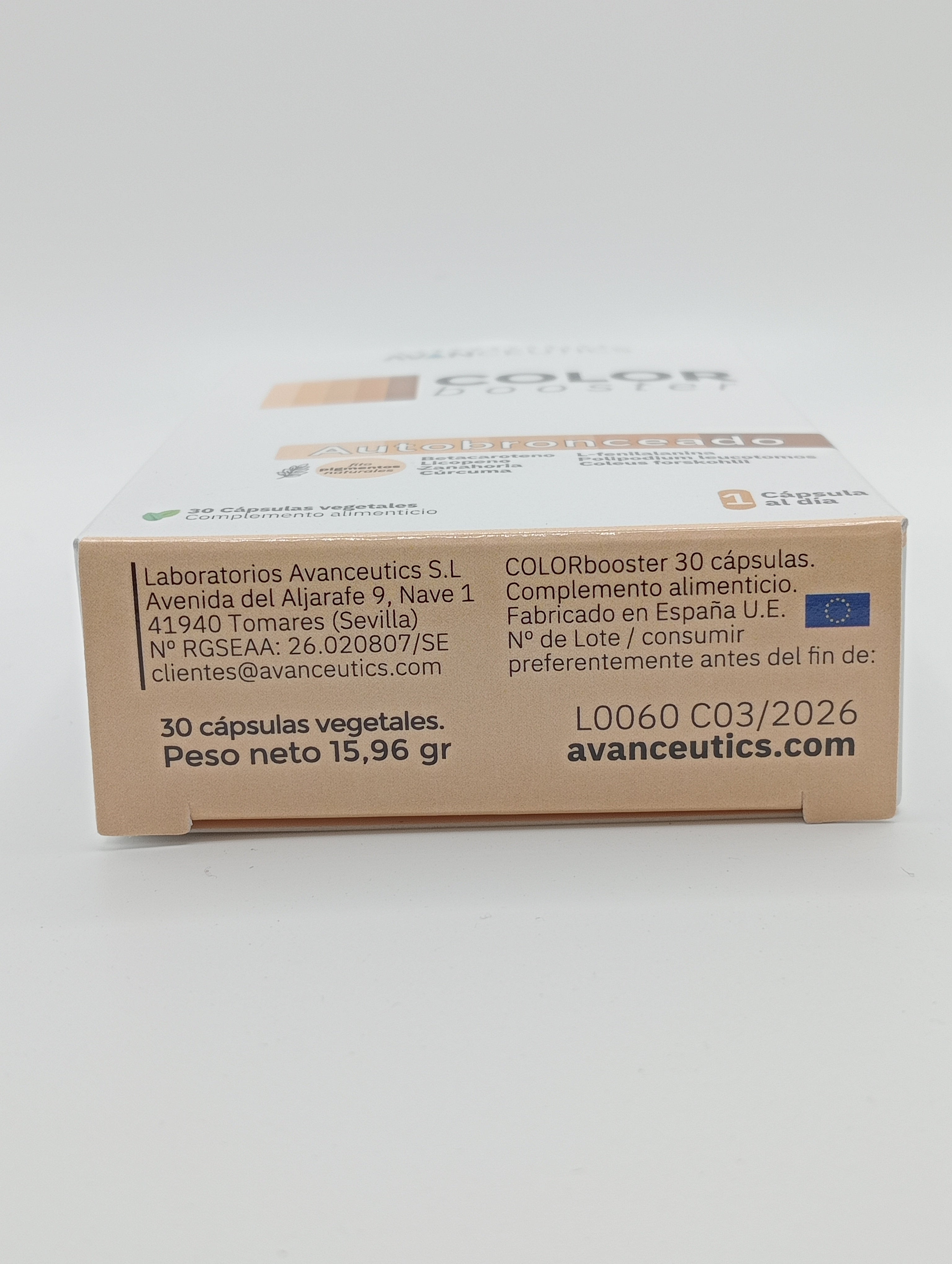 COLOR Booster autobronceado Avanceutics - 30 CÁPSULAS