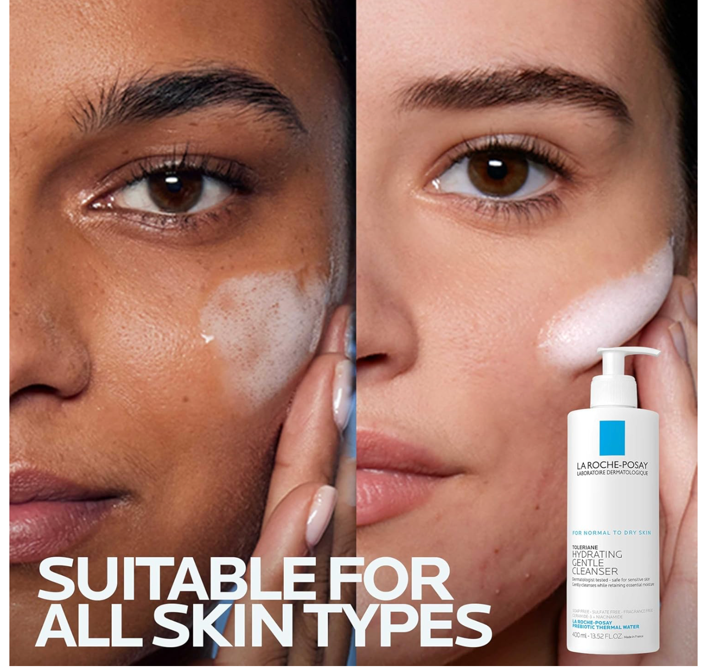TOLERIANE HYDRATING GENTLE FACE CLEANSER 400ML