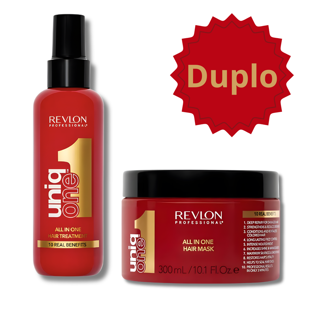 REVLON - PACK UNIQONE™: TRATAMIENTO CAPILAR 150 ML + MASCARILLA 300 ML TODO EN UNO