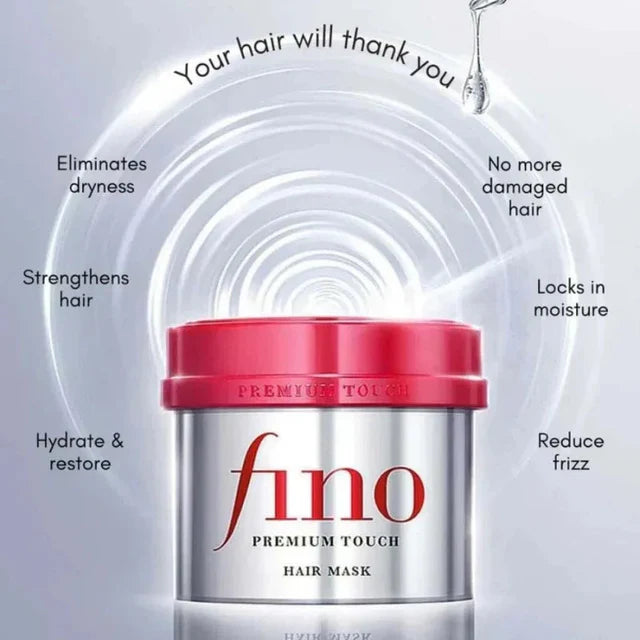Shiseido - Mascarilla capilar intensiva Fino Premium Touch con jalea real EX y PCA  (230 gr)