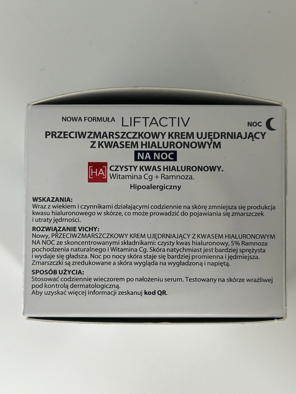 LIFTACTIV CREME H.A.ANTI-RIDE RAF. AC HY NUIT 50 ML