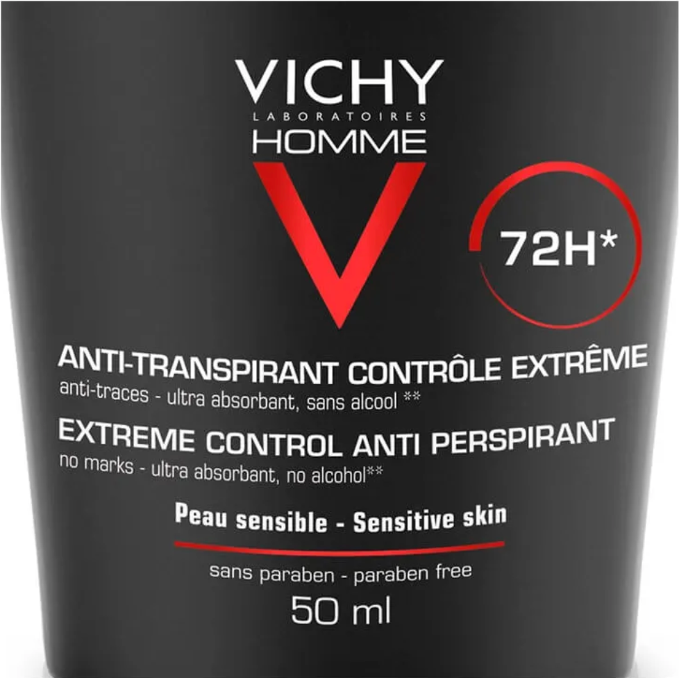 Desodorante Homme Roll-On Sensitive Skin 72h 50 ml