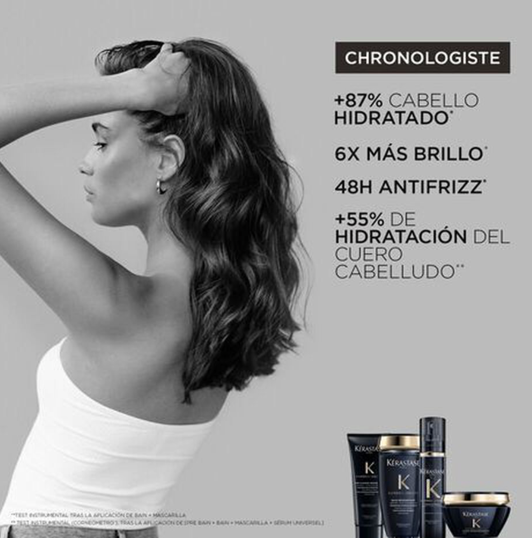 Chronologiste - Trio: Champú Bain Régénérant (250 ml) + Mascarilla 	Masque tense Régénérant (20	0 ml) + Huile de Parfum (75 ml)