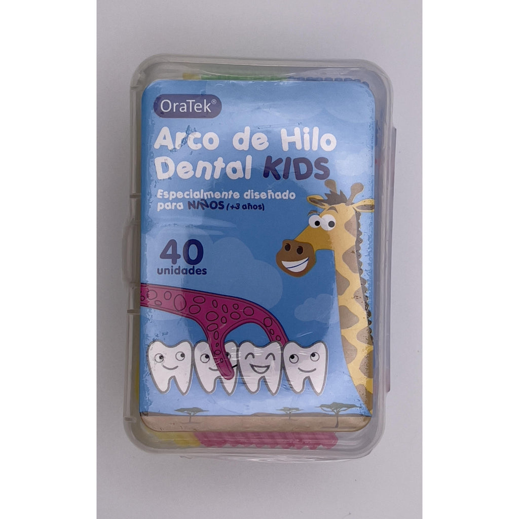 Oratek ARCO KIDS CAJA HILO DENTAL 40 UNIDADES PARA LA HIGIENE DENTAL DE LOS MÁS PEQUEÑOS
